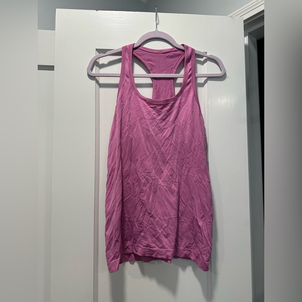 Lululemon Magenta Glow Race Length Swiftly Tech Tank Too Size 10